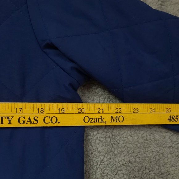 Vtg Polar King By Key Mens Large Reg Blue Full Zip Quilted Workwear Lined Jacket - Picture 5 of 16